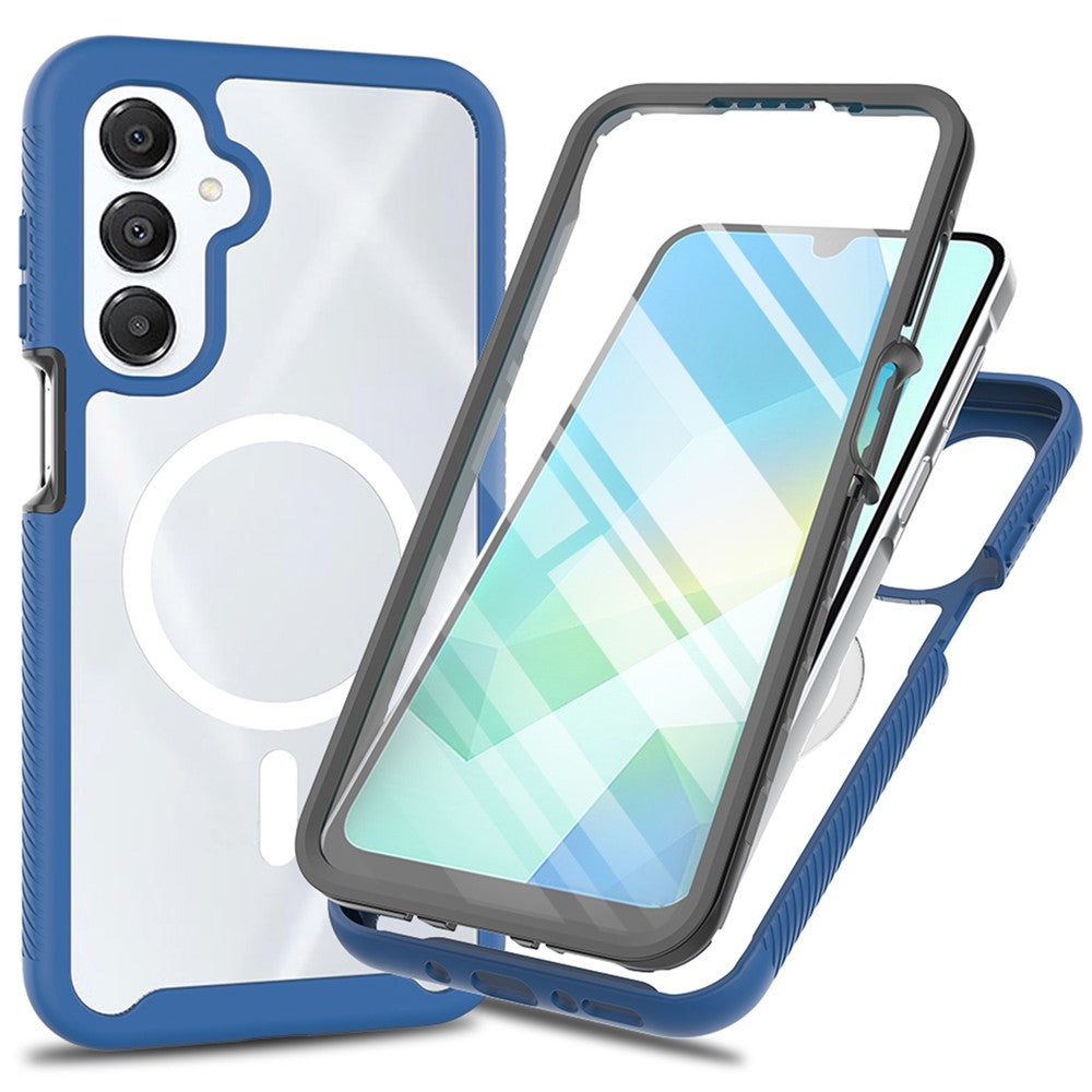 Magnetisk cover til Samsung Galaxy A18 4G / A17 5G / A17 4G / A26 5G / A16 5G / A16 4G, beskyttende PC- og TPU-mobilcover med PET-skærmfilm