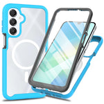 Magnetiskt skal för Samsung Galaxy A18 4G / A17 5G / A17 4G / A26 5G / A16 5G / A16 4G, PC + TPU skyddande mobilskal med PET-skärmfilm