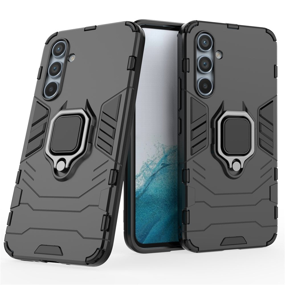 For Samsung Galaxy A54 5G Ring Kickstand Phone Cover Hard PC + Soft TPU Shockproof Smartphone Case