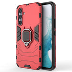 For Samsung Galaxy A54 5G Ring Kickstand Phone Cover Hard PC + Soft TPU Shockproof Smartphone Case