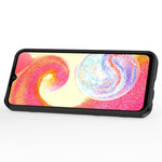 For Samsung Galaxy A04e 4G / F04 4G / M04 4G Ring Kickstand Phone Case PC+TPU Anti-scratch Protective Cover