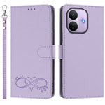 For Xiaomi Redmi Note 17 Pro 5G Case PU Leather Heart Pattern Wallet Flip Phone Cover with Hand Strap