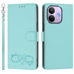 For Xiaomi Redmi Note 17 Pro 5G Case PU Leather Heart Pattern Wallet Flip Phone Cover with Hand Strap