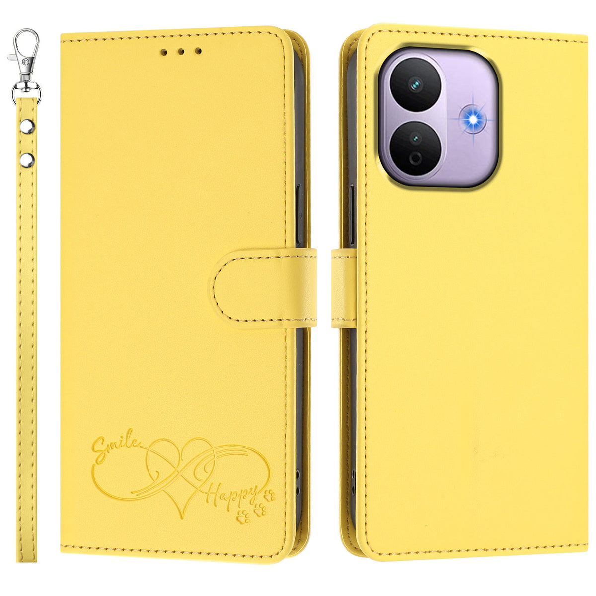 For Xiaomi Redmi Note 17 Pro 5G Case PU Leather Heart Pattern Wallet Flip Phone Cover with Hand Strap