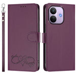 For Xiaomi Redmi Note 17 Pro 5G Case PU Leather Heart Pattern Wallet Flip Phone Cover with Hand Strap