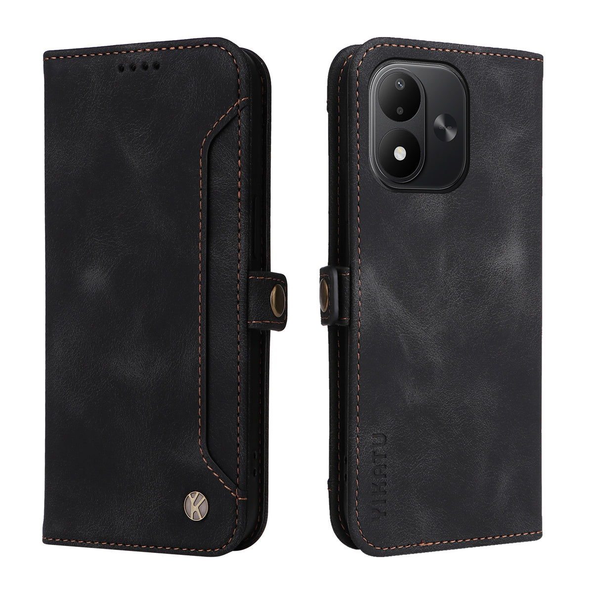 YIKATU til Xiaomi Redmi Note 17 4G (Global) / Xiaomi Redmi Note 17 (Indien/Kina) 5G / Xiaomi Redmi Note 17 5G (Global), YK-002-tegnebogsetui i PU-læder med mobiltelefonrum