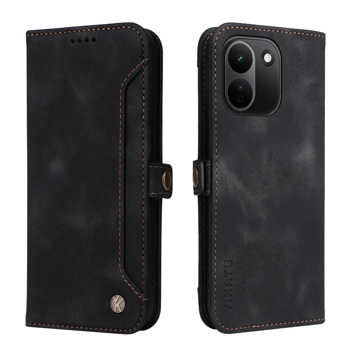 YIKATU för Xiaomi Redmi Note 17 Pro+ 5G / Xiaomi Redmi Note 17 Pro Max 5G YK-002 Plånboksfodral i PU-läder med mobilfack och yttre korthållare