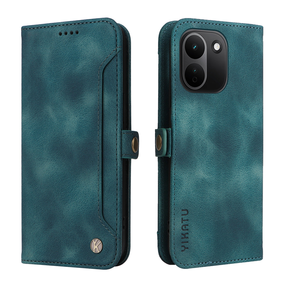 YIKATU för Xiaomi Redmi Note 17 Pro+ 5G / Xiaomi Redmi Note 17 Pro Max 5G YK-002 Plånboksfodral i PU-läder med mobilfack och yttre korthållare