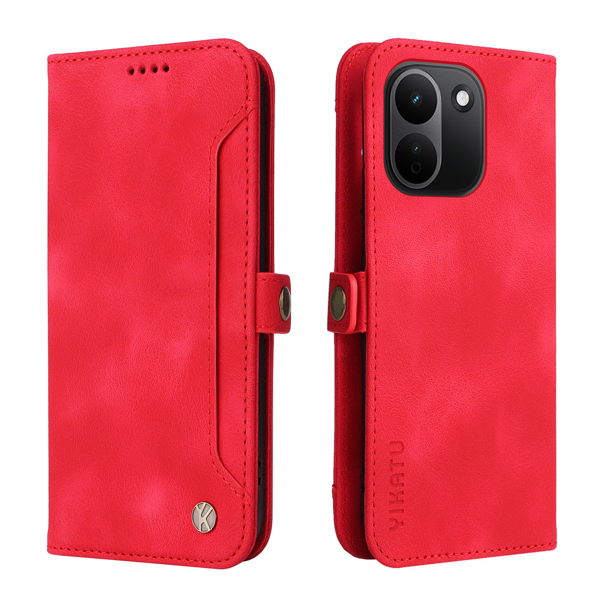 YIKATU för Xiaomi Redmi Note 17 Pro+ 5G / Xiaomi Redmi Note 17 Pro Max 5G YK-002 Plånboksfodral i PU-läder med mobilfack och yttre korthållare