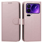 Läderfodral för Xiaomi 18 Pro, plånboksfodral, enfärgat, fallskyddande mobilfodral