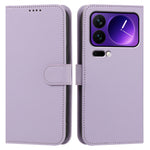 Läderfodral för Xiaomi 18 Pro, plånboksfodral, enfärgat, fallskyddande mobilfodral