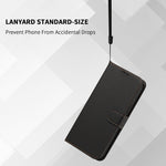 Läderfodral för Xiaomi 18 Pro Max, plånboksfodral, enfärgat, fallskyddande mobilfodral