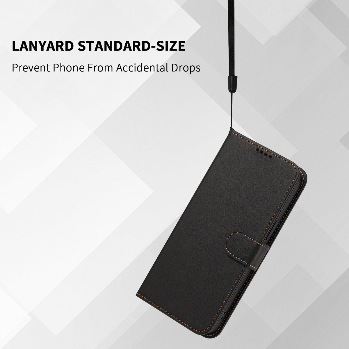 Läderfodral för Xiaomi 18 Pro Max, plånboksfodral, enfärgat, fallskyddande mobilfodral