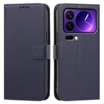 Läderfodral för Xiaomi 18 Pro Max, plånboksfodral, enfärgat, fallskyddande mobilfodral