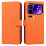 Läderfodral för Xiaomi 18 Pro Max, plånboksfodral, enfärgat, fallskyddande mobilfodral