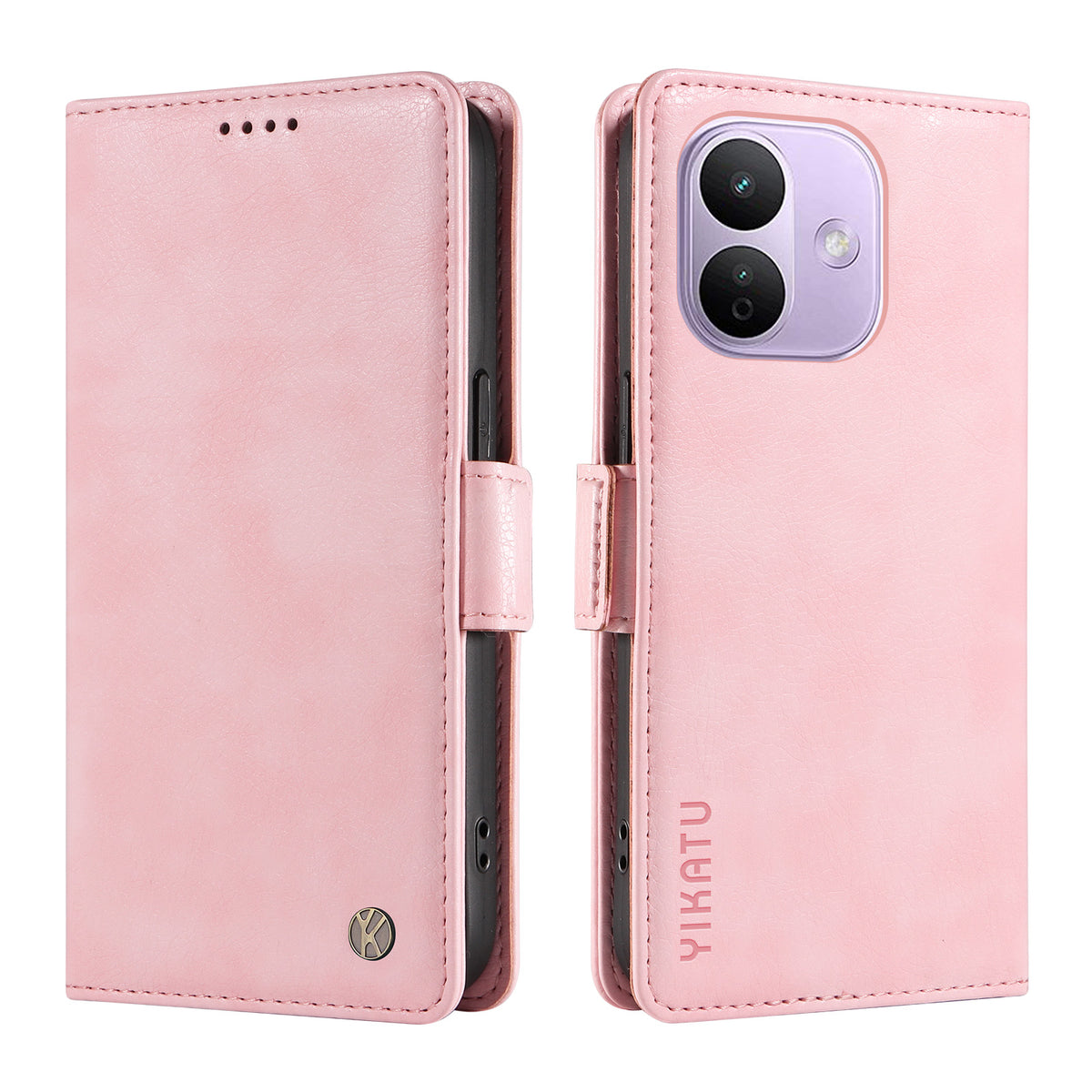 YIKATU för Xiaomi Redmi Note 17 Pro 5G-skal YK-007 Litchitexturerat PU-läderplånboksfodral
