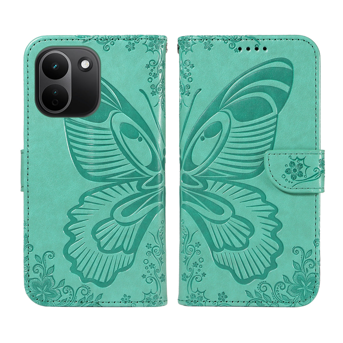 For Xiaomi Redmi Note 17 Pro+ 5G / Xiaomi Redmi Note 17 Pro Max 5G Case Butterfly Pattern PU Leather Folio Flip Phone Cover