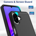Mobilcover til Samsung Galaxy A08 4G / A07s 4G / A07 5G / A07 4G 2-i-1 PC + TPU-stødsikkert cover