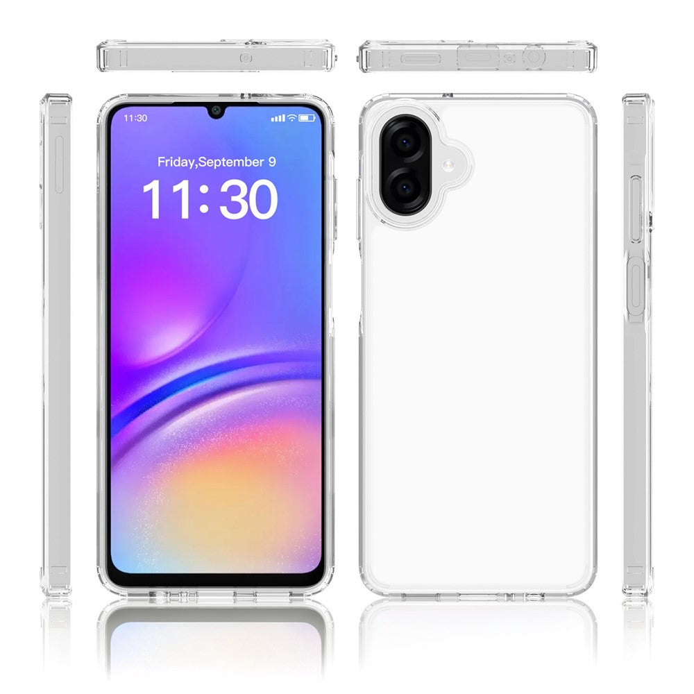 Mobilcover til Samsung Galaxy A08 4G / A07s 4G / A07 4G, ridsefast TPU + gennemsigtigt akrylbagcover