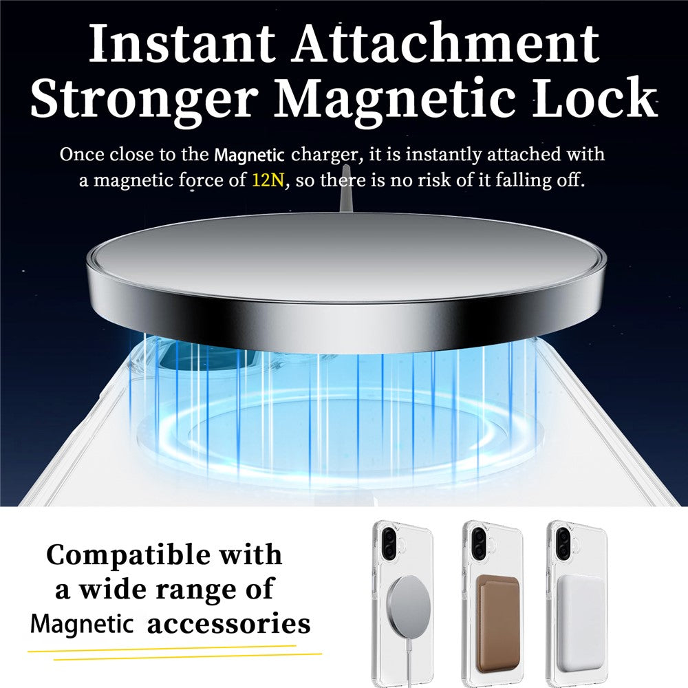 Magnetiskt skal för Samsung Galaxy A08 4G / A07s 4G / A07 4G 2.0mm reptåligt TPU + PC-mobilskal