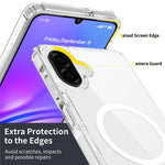 Magnetiskt skal för Samsung Galaxy A08 4G / A07s 4G / A07 4G 2.0mm reptåligt TPU + PC-mobilskal