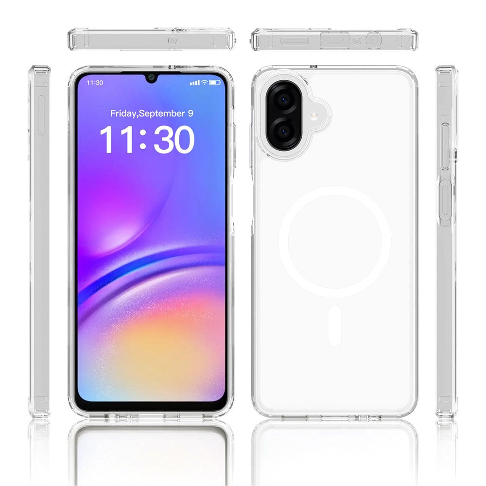 Magnetiskt skal för Samsung Galaxy A08 4G / A07s 4G / A07 4G 2.0mm reptåligt TPU + PC-mobilskal
