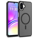 Magnetisk cover til Samsung Galaxy A08 4G / A07s 4G / A07 5G / A07 4G / A06 5G / A06 4G, mobilcover med TPU-ramme, akrylbagpanel og berøringsskærm