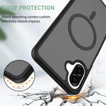 Magnetisk cover til Samsung Galaxy A08 4G / A07s 4G / A07 5G / A07 4G / A06 5G / A06 4G, mobilcover med TPU-ramme, akrylbagpanel og berøringsskærm