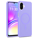 Magnetisk cover til Samsung Galaxy A08 4G / A07s 4G / A07 5G / A07 4G / A06 5G / A06 4G, mobilcover med TPU-ramme, akrylbagpanel og berøringsskærm