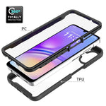 mobilskal för Samsung Galaxy A08 4G / A07 4G / A07 5G / A07s 4G / A06 4G / A06 5G, Fallskyddande 2-i-1 PC + TPU Bakstycke