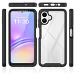 Gennemsigtigt cover til Samsung Galaxy A08 4G / A07 4G / A07 5G / A07s 4G / A06 4G / A06 5G, mobilcover i PC + TPU med PET-skærmfilm