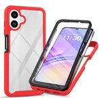 Genomskinligt skal för Samsung Galaxy A08 4G / A07 4G / A07 5G / A07s 4G / A06 4G / A06 5G, PC + TPU-mobilskal med PET-skärmfilm