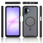 Magnetiskt mobilskal för Samsung Galaxy A08 4G / A07s 4G / A07 5G / A07 4G / A06 5G / A06 4G Avtagbart 2-i-1 genomskinligt matt PC TPU bakstycke