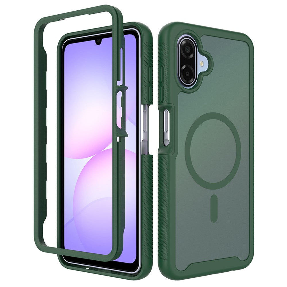 Magnetiskt mobilskal för Samsung Galaxy A08 4G / A07s 4G / A07 5G / A07 4G / A06 5G / A06 4G Avtagbart 2-i-1 genomskinligt matt PC TPU bakstycke