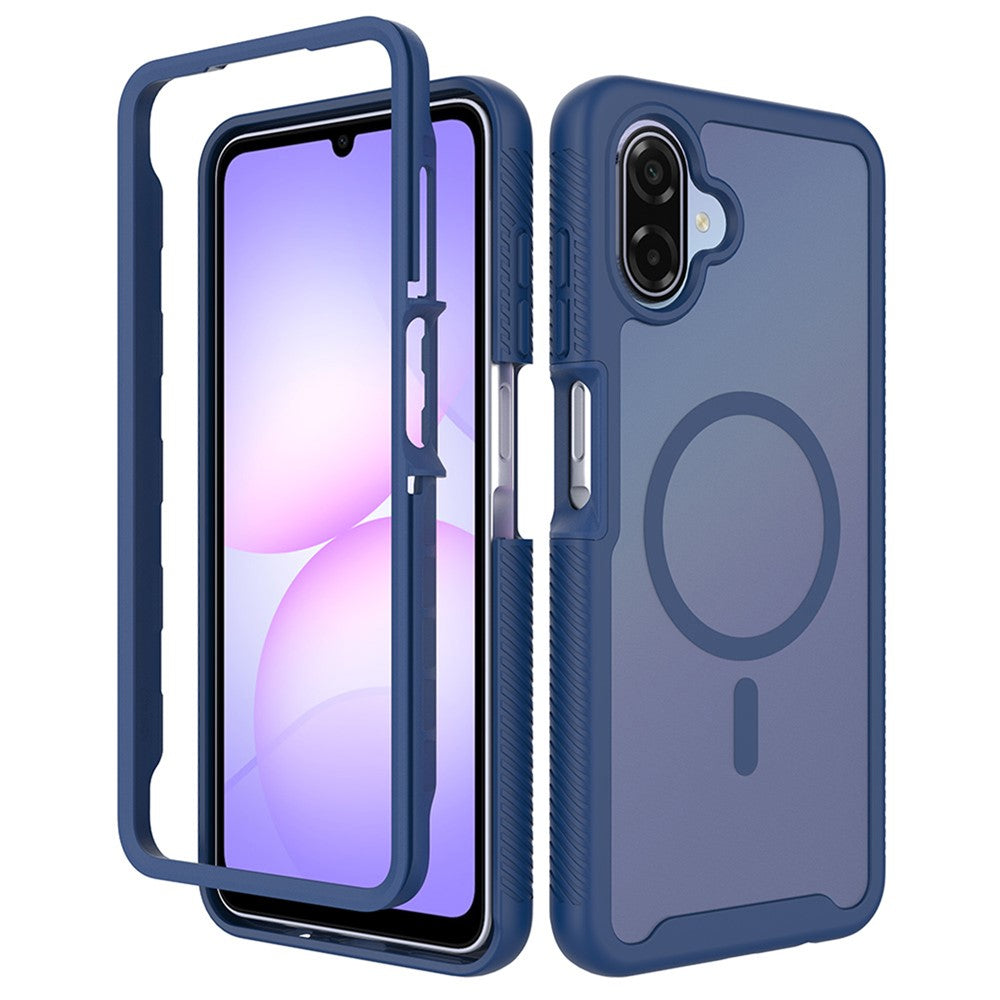 Magnetiskt mobilskal för Samsung Galaxy A08 4G / A07s 4G / A07 5G / A07 4G / A06 5G / A06 4G Avtagbart 2-i-1 genomskinligt matt PC TPU bakstycke