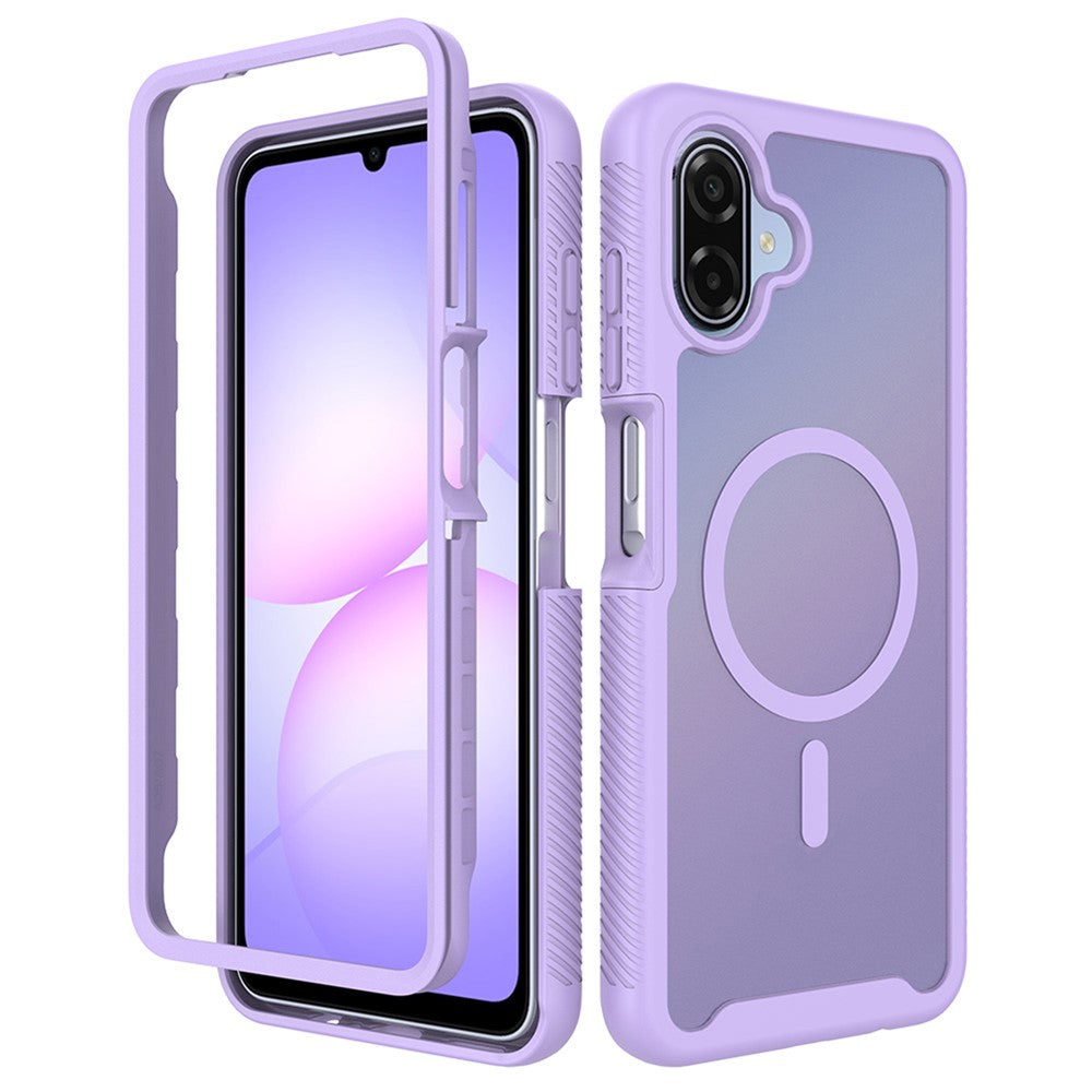 Magnetiskt mobilskal för Samsung Galaxy A08 4G / A07s 4G / A07 5G / A07 4G / A06 5G / A06 4G Avtagbart 2-i-1 genomskinligt matt PC TPU bakstycke