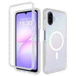 Magnetiskt mobilskal för Samsung Galaxy A08 4G / A07s 4G / A07 5G / A07 4G / A06 5G / A06 4G Avtagbart 2-i-1 genomskinligt matt PC TPU bakstycke