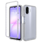 mobilskal för Samsung Galaxy A08 4G / A07s 4G / A07 5G / A07 4G / A06 5G / A06 4G Genomskinligt matt anti-fingeravtryck PC + TPU 2-i-1-skyddsskal