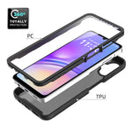 mobilskal för Samsung Galaxy A08 4G / A07s 4G / A07 5G / A07 4G / A06 5G / A06 4G Genomskinligt matt PC + TPU bakstycke med PET-skärmfilm