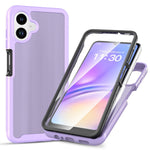 Mobilcover til Samsung Galaxy A08 4G / A07s 4G / A07 5G / A07 4G / A06 5G / A06 4G, gennemsigtig mat PC + TPU-bagside med PET-skærmfilm