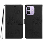 Xiaomi Redmi Note 17 Pro 5G Plånboksfodral i PU-läder med daisymönster och handledsrem