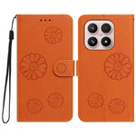For Xiaomi 17 Daisy Pattern PU Leather Wallet Phone Cover with Wrist Strap