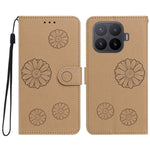 For Xiaomi 17T Daisy Pattern PU Leather Wallet Phone Cover with Wrist Strap
