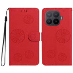For Xiaomi 17T Daisy Pattern PU Leather Wallet Phone Cover with Wrist Strap