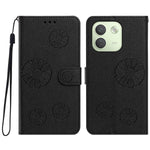 Xiaomi Redmi Note 17 Pro+ 5G / Xiaomi Redmi Note 17 Pro Max 5G Plånboksfodral i PU-läder med daisymönster och handledsrem