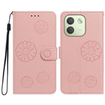 Xiaomi Redmi Note 17 Pro+ 5G / Xiaomi Redmi Note 17 Pro Max 5G Plånboksfodral i PU-läder med daisymönster och handledsrem