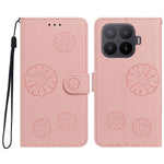 For Xiaomi 17T Pro Daisy Pattern PU Leather Wallet Phone Cover with Wrist Strap