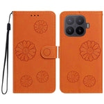 For Xiaomi 17T Pro Daisy Pattern PU Leather Wallet Phone Cover with Wrist Strap