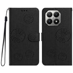 For Xiaomi 15T Daisy Pattern PU Leather Wallet Phone Cover with Wrist Strap