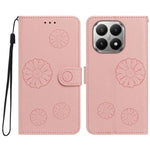 For Xiaomi 15T Daisy Pattern PU Leather Wallet Phone Cover with Wrist Strap